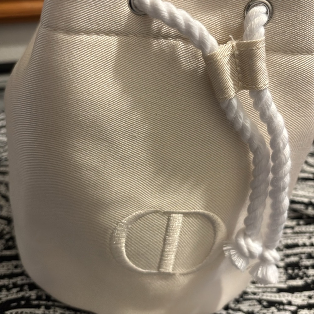 Versace Cream Mini Bag with Rope Handles - NWOT